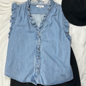 Frame • Lauren Top Farrah- EUC

Pit to Pit is 21”
Top length is 22”